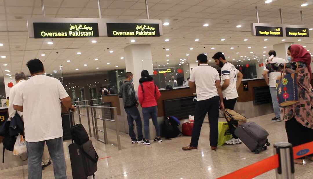 Immigration Counter at Islamabad Airport